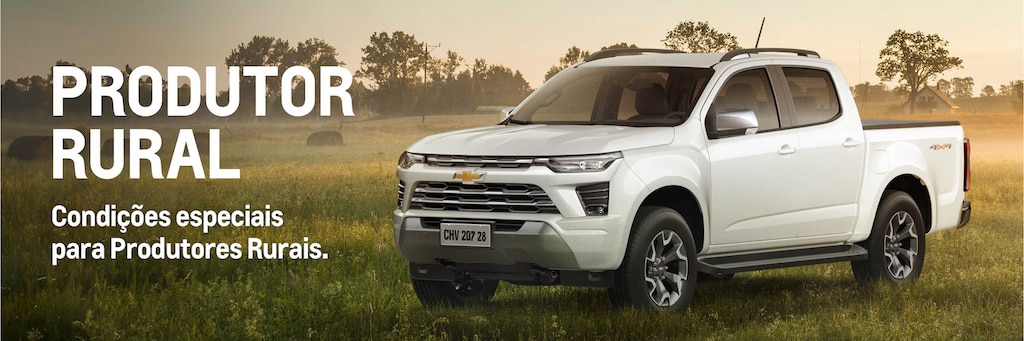 Vendas diretas de carros para produtor rural na Chevrolet Sabenauto Cruzeiro