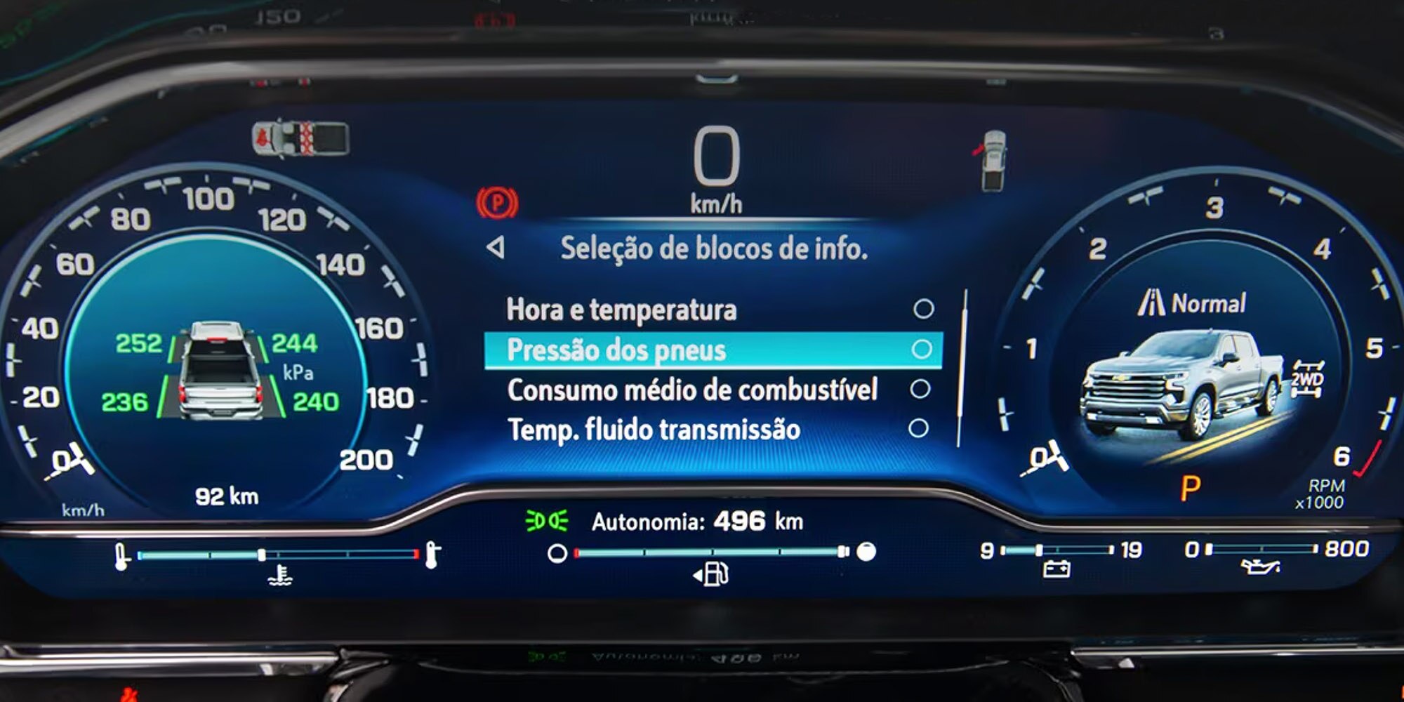 A Picape Silverado 2025 está repleta de itens de segurança